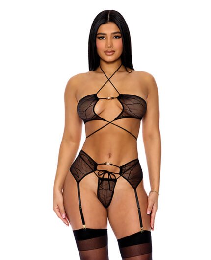 Pull My Strings Mesh Halterneck Bra W-