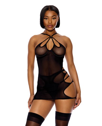 Feeling Butterflies Mesh Chemise W-Pan