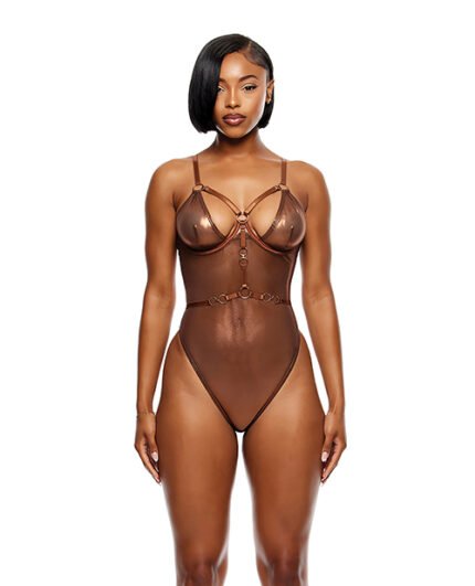 Liquid Metal Metallic Mesh Teddy – Metallic Copper XL